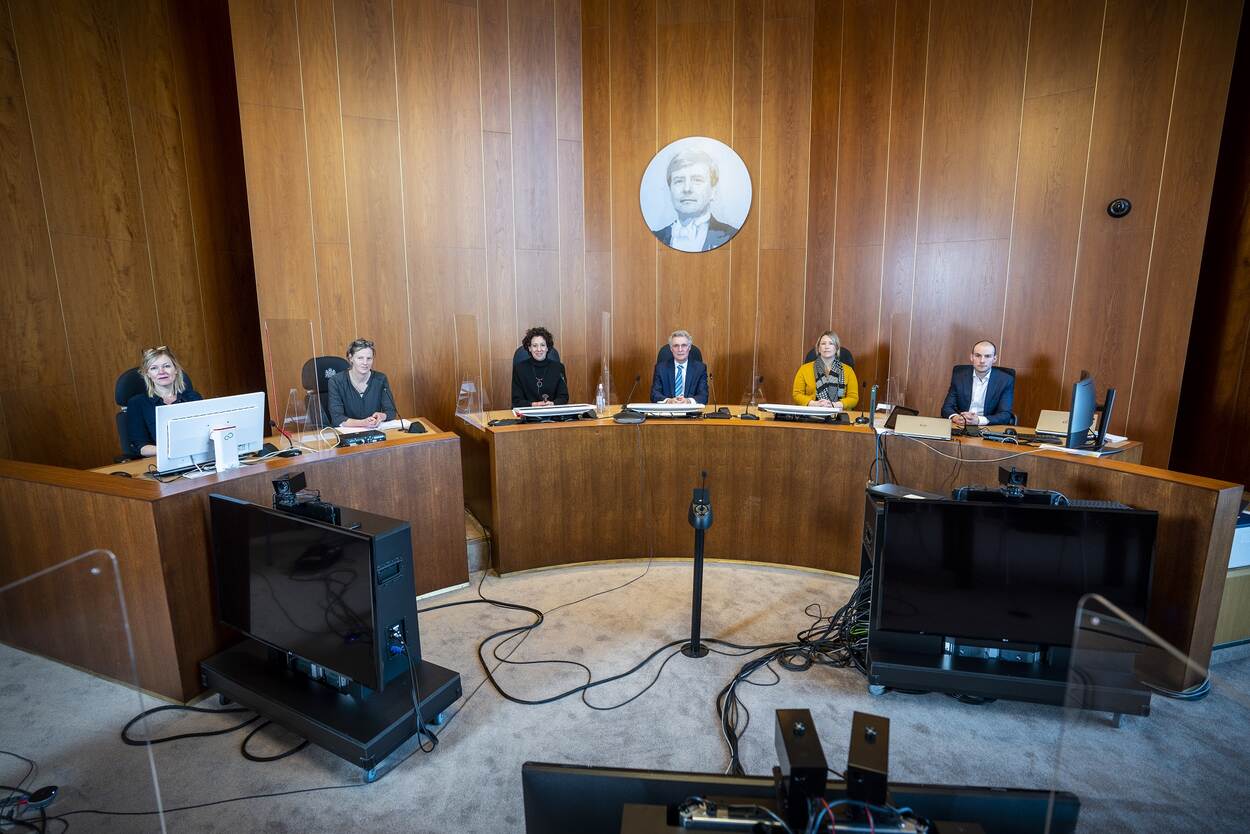 Afbeelding van een zitting bij de rechtbank Zwolle